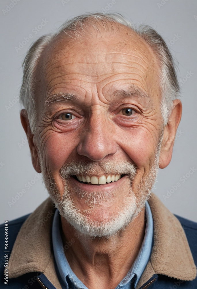 portrait view of a regular happy smiling Antarctic old man , ultra realistic, candid, social media, avatar image, plain solid background portrait view of a regular happy smiling Antarctic old man , ultra realistic, candid, social media, avatar image, plain solid background