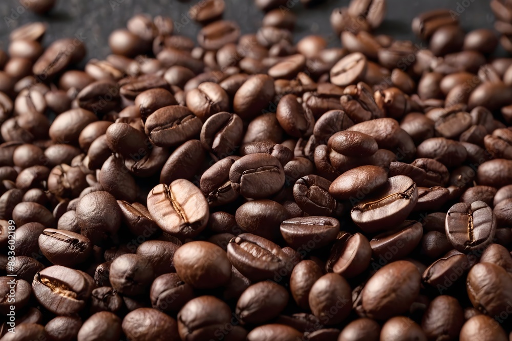 Coffee beans background. Close up photo of freshly roasted and aromatic coffee beans. Coffee beans background. Close up photo of freshly roasted and aromatic coffee beans.