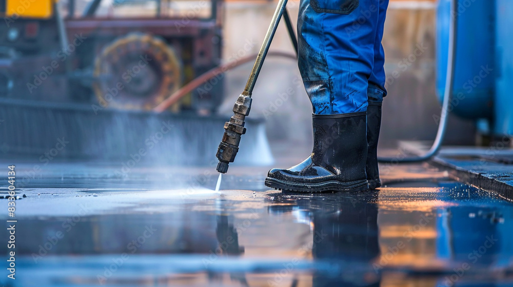Ensuring clean surfaces with professional power wash Ensuring clean surfaces with professional power wash