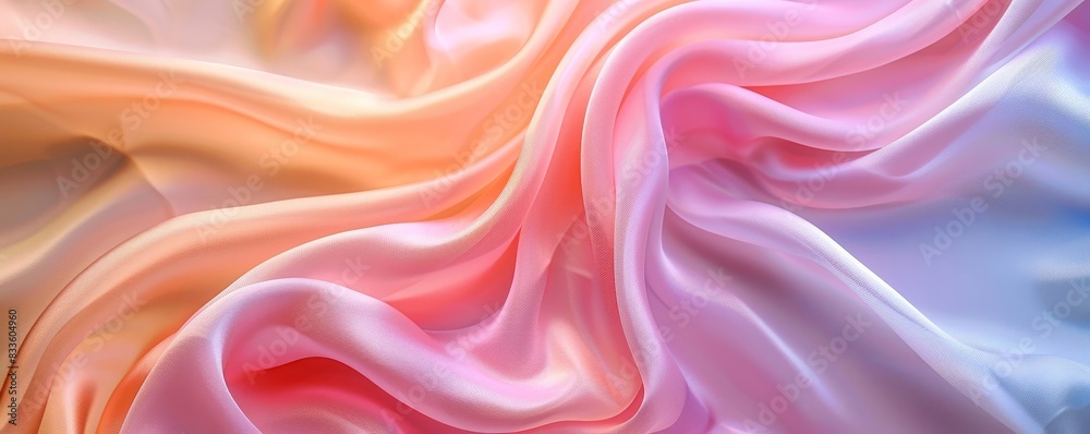 Obraz premium Abstract colorful silk fabric background.