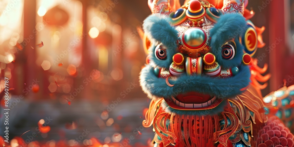 Fototapeta premium Lion Dance