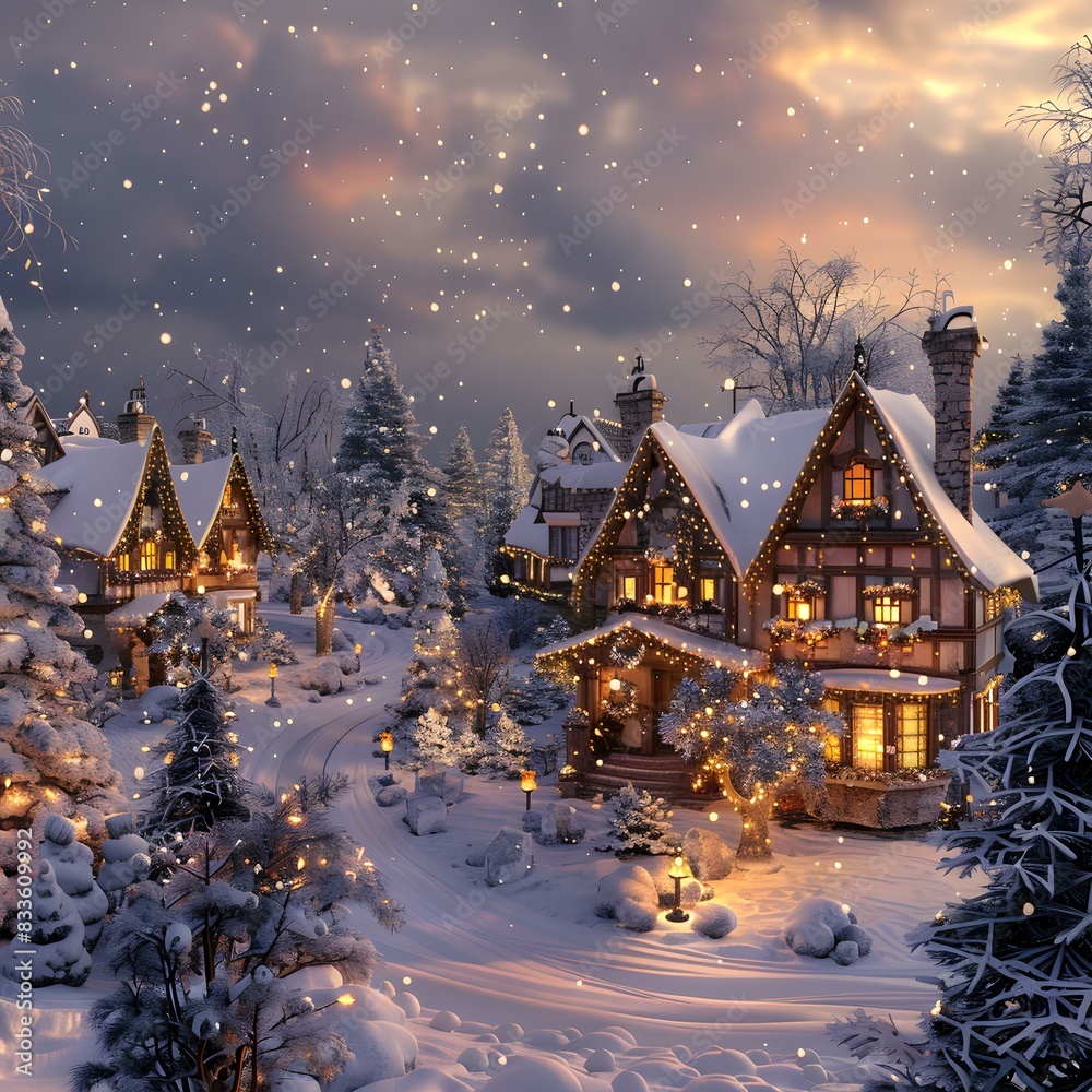 Fototapeta premium Christmas Street