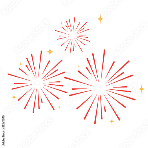 Decorative fireworks celebrate the Chinatown festival