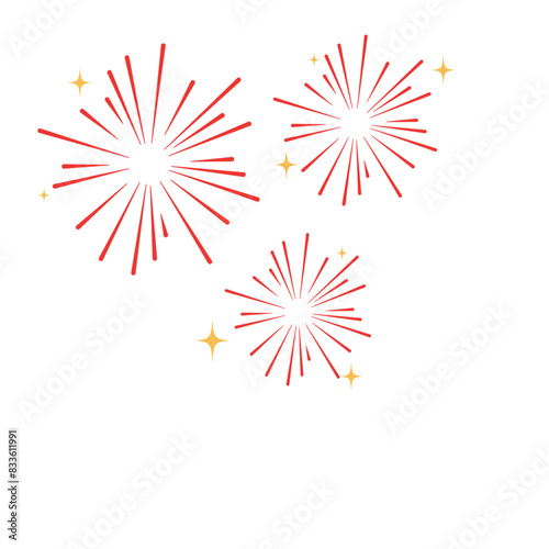 Decorative fireworks celebrate the Chinatown festival