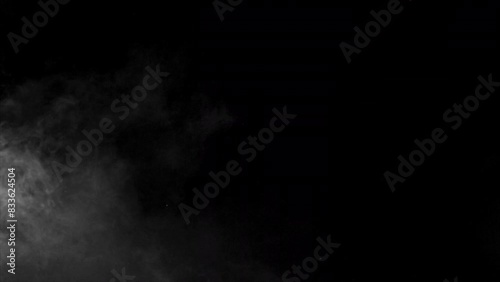 Wispy Smoke.
This stock motion graphics video shows wispy smoke billowing on an alpha channel background.