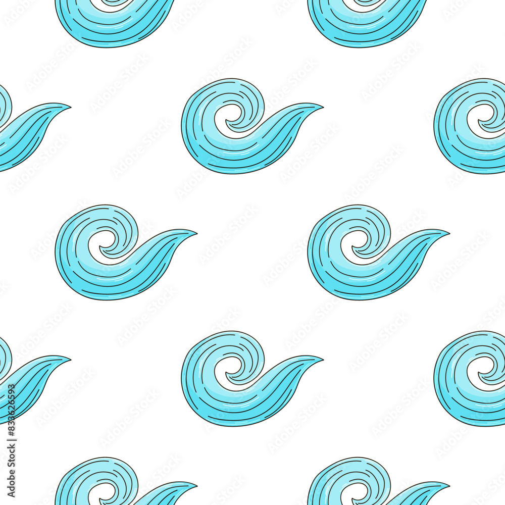 Creative marine seamless pattern Creative marine seamless pattern