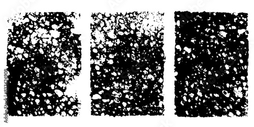 Vector set of grunge watercolor broad strokes
