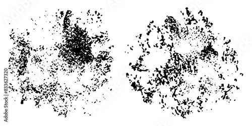 Vector set of grunge watercolor broad strokes