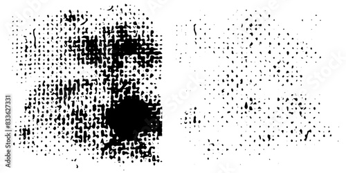 Vector set of grunge watercolor broad strokes