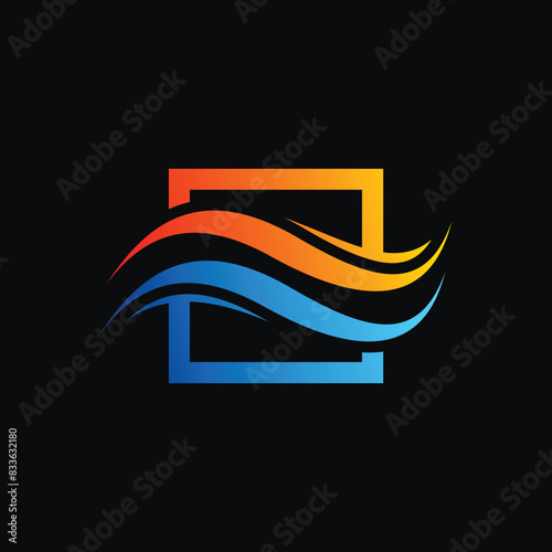 hvac logo design template
