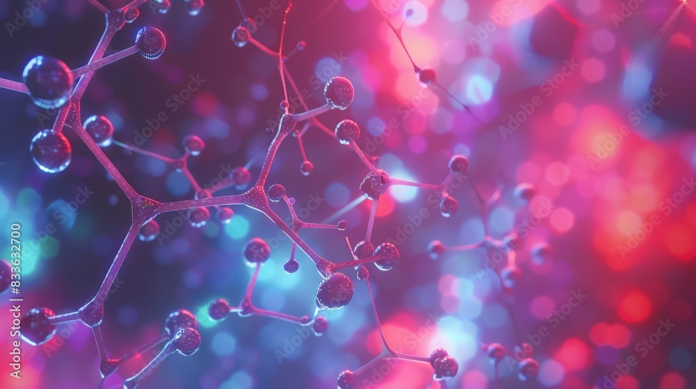 An educational graphic depicting the molecular structure of a neurotransmitter, such as serotonin, and its effects on mood An educational graphic depicting the molecular structure of a neurotransmitter, such as serotonin, and its effects on mood