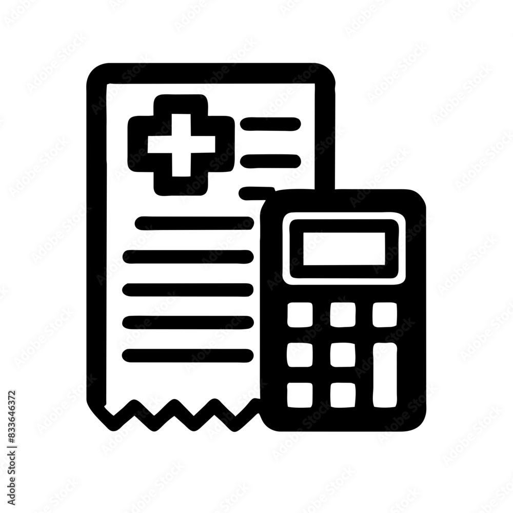 Medical billing and payment icon