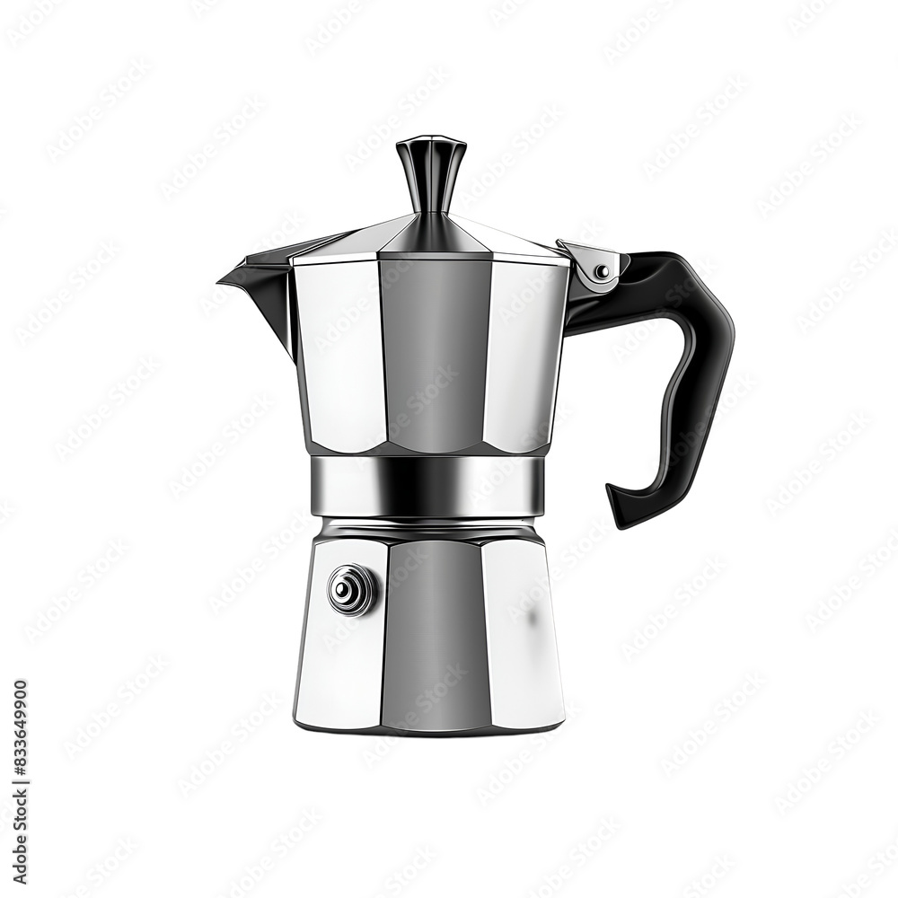 Stove Top Coffee Maker, Isolated on a Transparent Background, Graphic Resource Stove Top Coffee Maker, Isolated on a Transparent Background, Graphic Resource