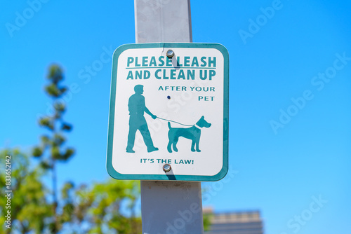 Wall Mural Responsible Pet Ownership Sign