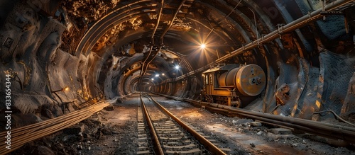 Methodical Underground Mining with Structured Tunnel and Railroad Transport
