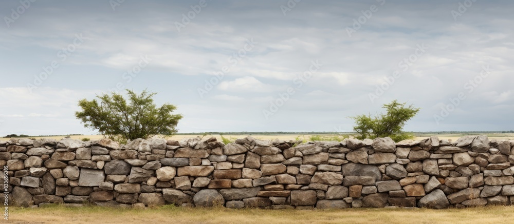The Stone wall. Creative banner. Copyspace image The Stone wall. Creative banner. Copyspace image