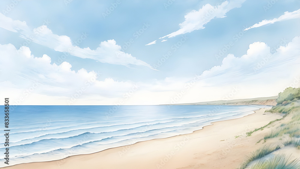 Fototapeta premium beach with sky