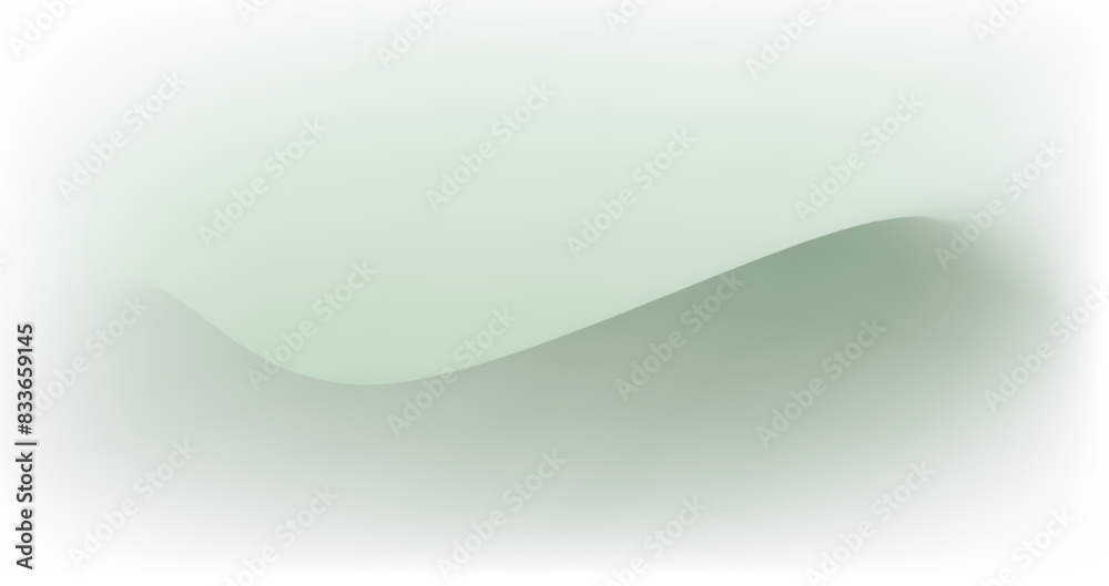 Obraz premium green gradient color wave background in the middle with soft and muted colors