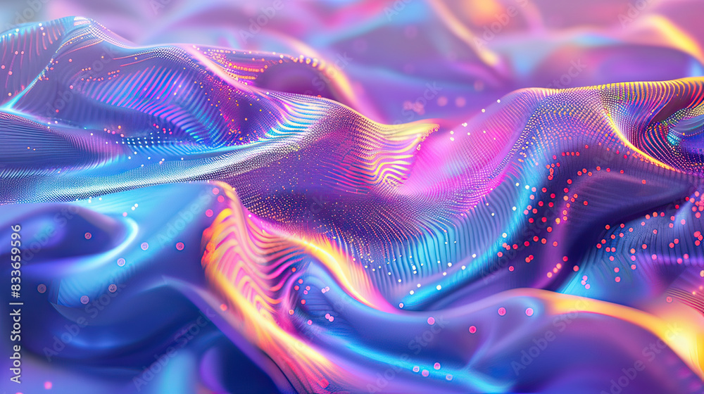 Textured holographic abstract background with tactile elements, AI generative Textured holographic abstract background with tactile elements, AI generative