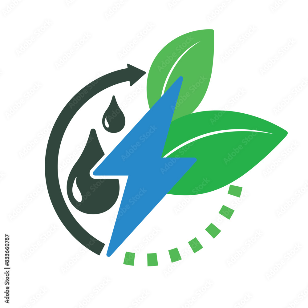 Energy transition concept icon. Transition from fossil fuels to renewable energy vector illustration. Energy transition concept icon. Transition from fossil fuels to renewable energy vector illustration.