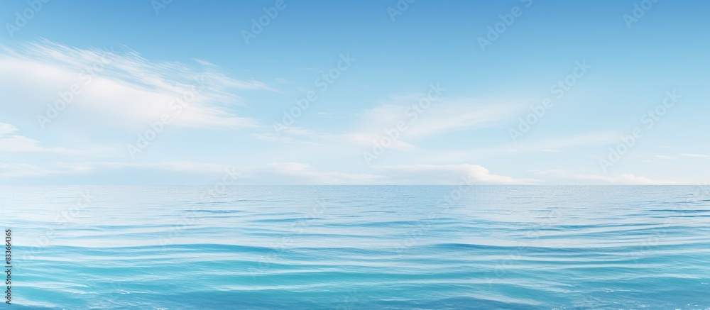 Obraz premium The clear Sea landscape. Creative banner. Copyspace image