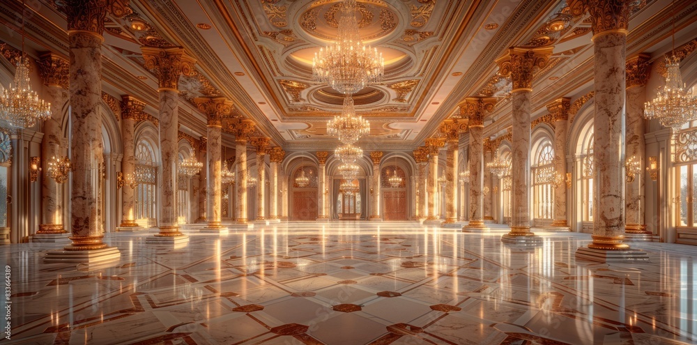 Fototapeta premium Luxurious and modern ballroom