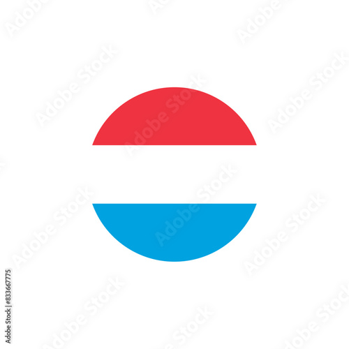Round Luxemburg flag emblem design element Free Download Round Luxemburg flag emblem design element - GFXLoad