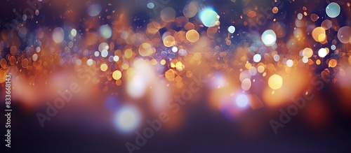 An abstract light background with a glimmering bokeh effect. Copyspace image