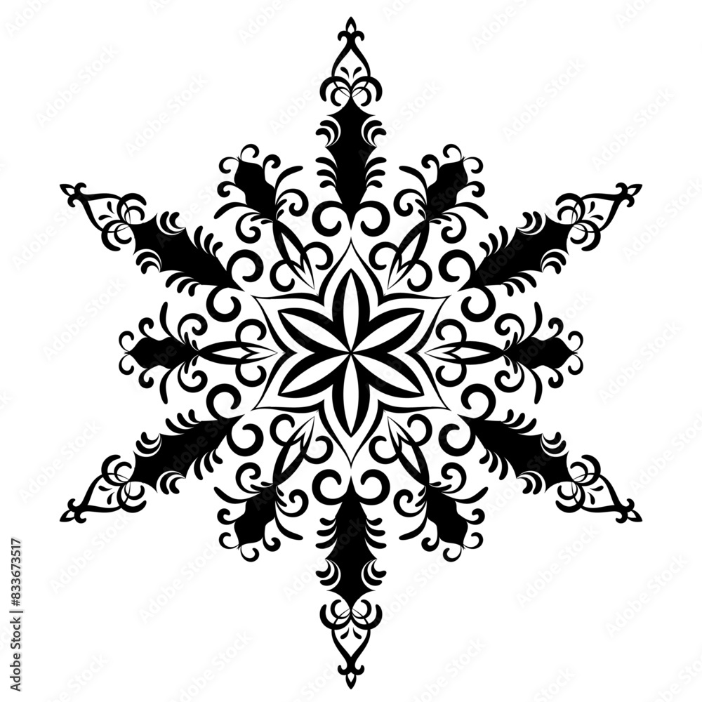 Fototapeta premium Luxury, Elegant and creative mandala pattern design