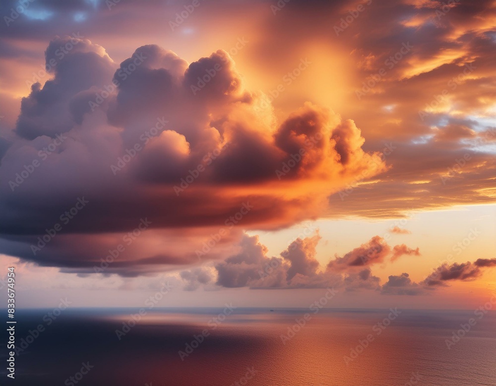Fototapeta premium sunset over the sea