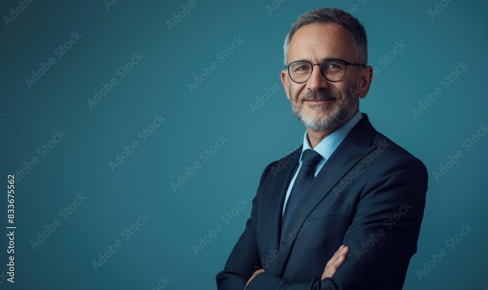Confident Senior Businessman in a Stylish Suit. Professional Senior Executive with a Welcoming Smile. Elegant Mature Man in Suit Posing with Confidence Confident Senior Businessman in a Stylish Suit. Professional Senior Executive with a Welcoming Smile. Elegant Mature Man in Suit Posing with Confidence