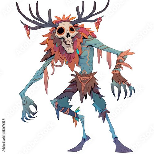 An illustration of a Wendigo