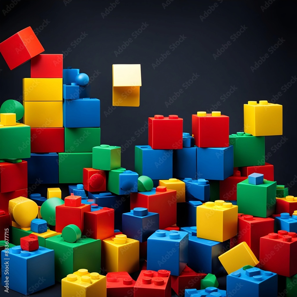 Colorful Creativity: A Collection of Building Blocks Photography