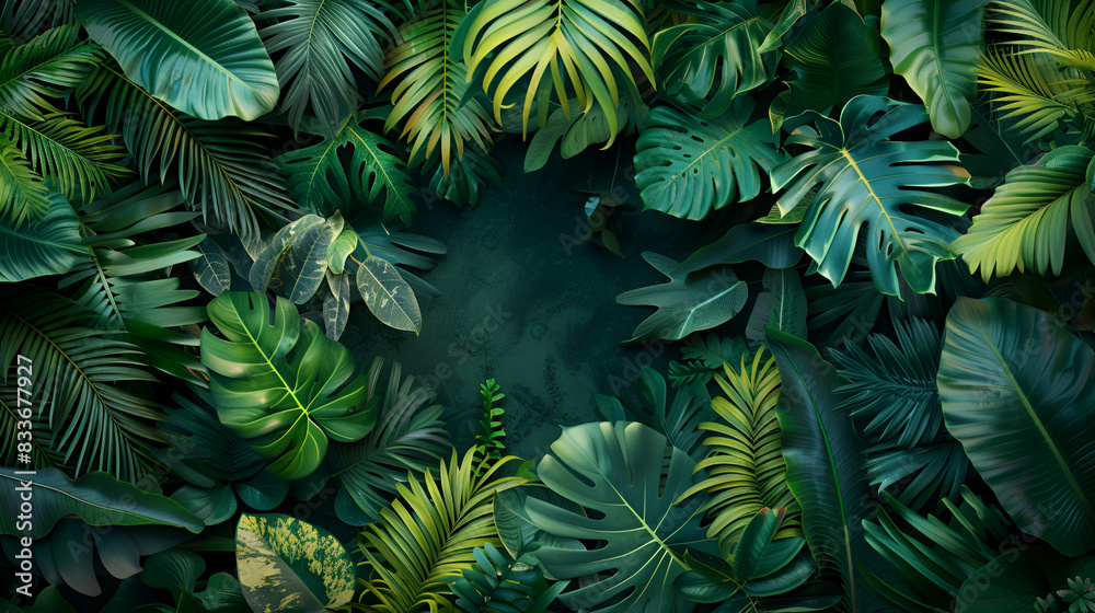 closeup nature view of green leaf and palms background Flat lay dark nature concept tropical leaf
closeup nature view of green leaf and palms background Flat lay dark nature concept tropical leaf