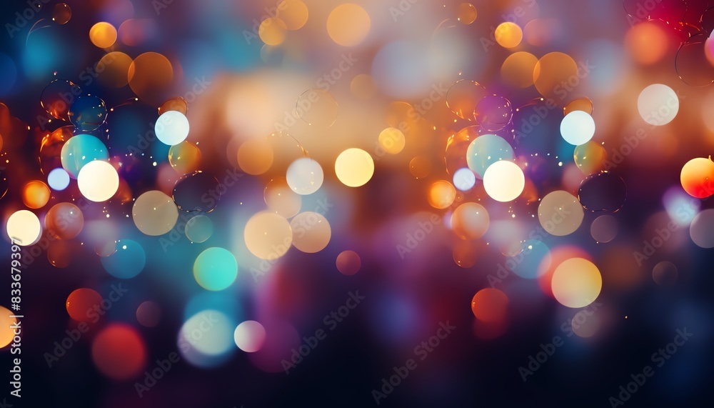 Colorful bokeh lights in a blurred background, creating a festive and vibrant atmosphere, perfect for holiday and celebration-themed designs. Colorful bokeh lights in a blurred background, creating a festive and vibrant atmosphere, perfect for holiday and celebration-themed designs.