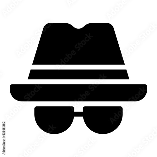 spy glyph icon