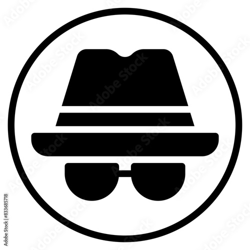 spy glyph icon