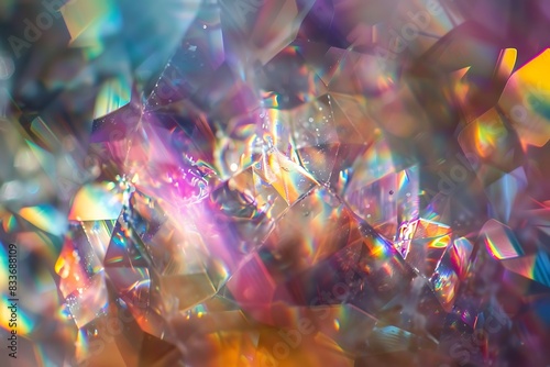 The delicate dance of light refracted through a crystal