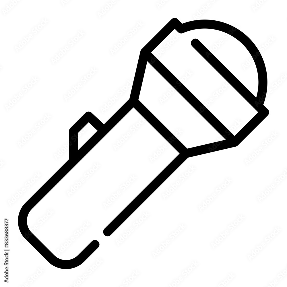 flashlight line icon flashlight line icon