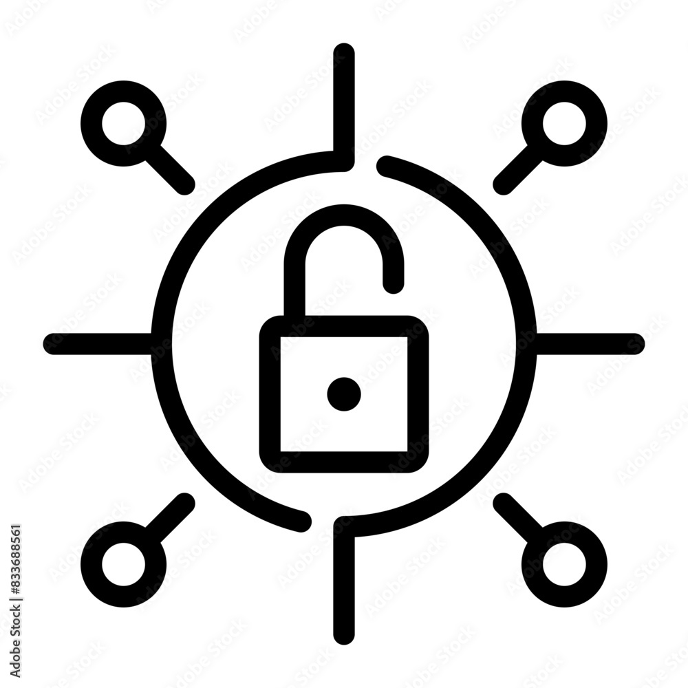 open network line icon open network line icon