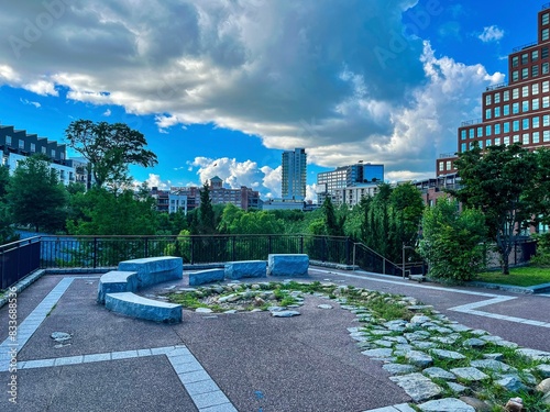 фотографія Old Fourth Ward Park In Atlanta On An Overcast Day