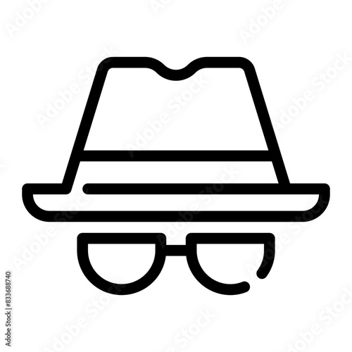 spy line icon