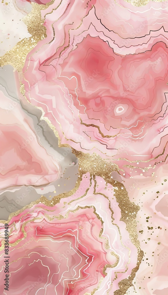 Closeup Colorful Agate Stone Closeup Colorful Agate Stone