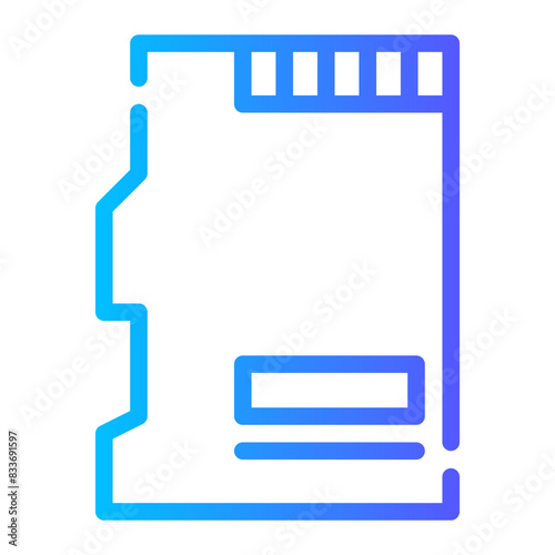 sd card gradient icon