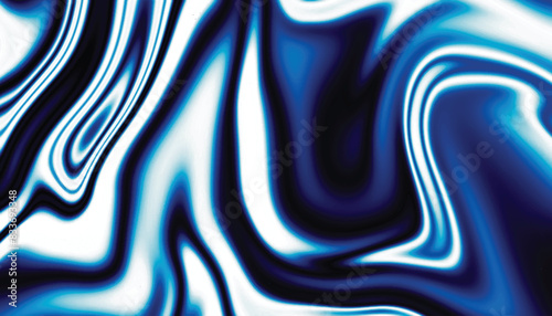 Background with liquifying flow. Dark blue liquid background. Abstract background with flowing waves.