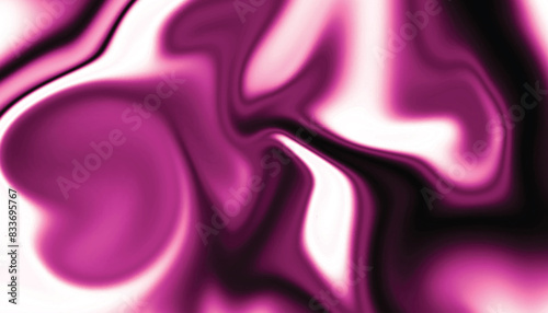 Colorful liquid background. Abstract metallic background with flowing waves. Seamless pattern with pink swirls.