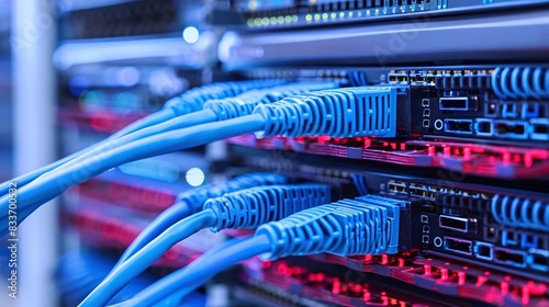 network cables in data center