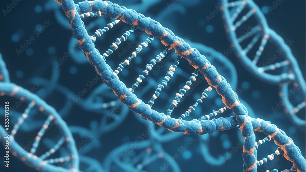 macro cell DNA background blue tones macro cell DNA background blue tones