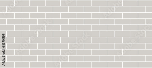 Grey and white brick wall background