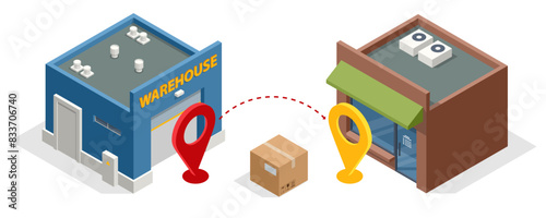 Isometric Logistics, Business logistics, Warehouse Logistic, Online delivery, Export and Import. Delivery home and office. City logistics.